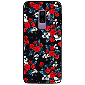 Ốp lưng in cho samsung s9 plus mẫu hồng đỏ nền đen