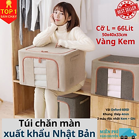 (LOẠI XỊN – CÓ CHỌN SIZE) Túi Chăn Màn Khung Sắt Nhật Bản, Túi Đựng Chăn Mền Quần Áo Cao Cấp Chính Hãng – Hàng Xuất Khẩu