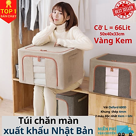 (LOẠI XỊN – CÓ CHỌN SIZE) Túi Chăn Màn Khung Sắt Nhật Bản, Túi Đựng Chăn Mền Quần Áo Cao Cấp Chính Hãng  – Hàng Xuất Khẩu