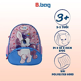 Balo mẫu giáo B.Bag Buddy-Unicorn Hồng dành cho bé 3-5 tuổi,trẻ mẫu giáo