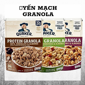 Quaker Oats Granola, Kết Hợp Yến Mạch Cán Mỏng với Mật Ong