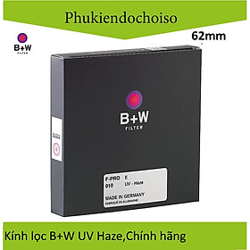 Kính lọc Filter B+W F-Pro 010 UV-Haze E 62mm - Hàng Chính Hãng