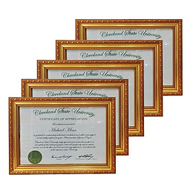 Combo 5 khung ảnh bằng khen  hoa văn A3,A4 - Khung ảnh treo tường kèm đinh tiện lợi