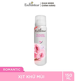 Xịt khử mùi nước hoa Enchanteur Romantic lãng mạn nhẹ nhàng ngăn mồ hôi & mùi cơ thể 150ml