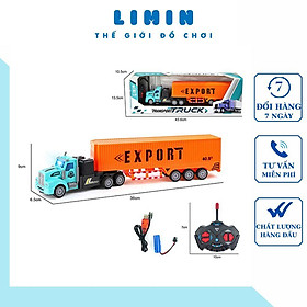 Xe container điều khiển từ xa, xe đồ chơi trẻ em điều khiển từ xa