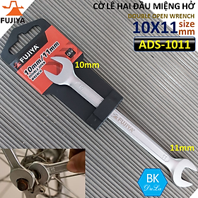 Hình ảnh Cờ lê hai đầu miệng hở 10x11mm Fujiya Công nghệ Nhật Bản ADS-1011 Genuine Thép CR-V