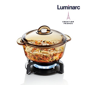Nồi thủy tinh 1.5L Luminarc Amberline Granite (Đáy hoa văn)
