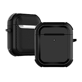 Ốp Bảo Vệ Chống Sốc Armor TPU PC Cho Airpods 1,2 / Airpods 3/ Airpods Pro/ Airpods Pro 2 Kèm Móc Treo- Hàng Chính Hãng