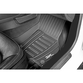 Thảm lót sàn xe ô tô Audi A6 2019- đến nay Nhãn hiệu Macsim 3W chất liệu nhựa TPE đúc khuôn cao cấp - màu đen