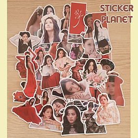 Mua Sticker Jisoo Album Me Flower trang trí mũ bảo hiểm  đàn  guitar  ukulele  điện thoại laptop