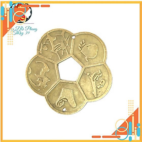 Mua Đồng Xu Hoa Mai Phong Thuỷ Tài Lộc May Mắn