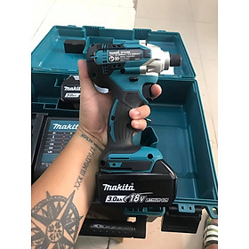 MÁY VẶN VÍT DÙNG PIN (18V) 155 N.M MAKITA DTD156SFE (01 ĐẾ SẠC NHANH 02 PIN 3.0AH) - HÀNG CHÍNH HÃNG