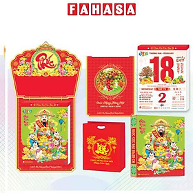 Lịch Bloc Cực Đại - Chủ Đề Bonsai - Phong Thủy - Thư Pháp - Phúc Đáo Hoa Khai - Hương Trang HT7