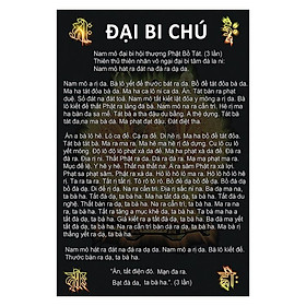 Mua Tranh Phật Giáo Chú Đại Bi 577 (35 x 50 cm)