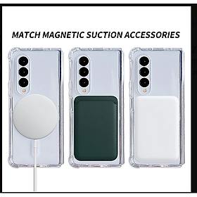 Ốp lưng chống sốc trong suốt hỗ trợ sạc Maqsafe cho Samsung Galaxy Z Flip 4 hiệu Likgus Maqsafe Magetic Case siêu mỏng 1.5mm, độ trong tuyệt đối, chống trầy xước, chống ố vàng, tản nhiệt tốt - hàng nhập khẩu