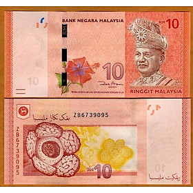 Mua Tiền Malaysia 10 RM màu đỏ may mắn sưu tầm