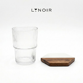 Ly Thủy Tinh Highball - Striped Ridge | 380ml | [LYNOIR_LY055