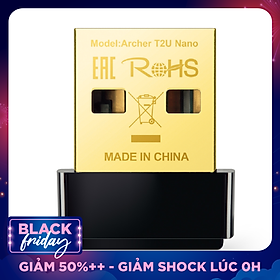 USB mạng Wi-Fi băng tần kép - Archer T2U Nano - TP-Link T2U Nano - Bộ chuyển đổi USB Wi-Fi Nano AC600 - Hàng Chính Hãng