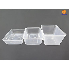 Bộ 4 hộp đựng thực phẩm nhựa Thái Lan 550 - 650 ml - 750ml - 1000ml, quay được lò vi sóng (kèm nắp)