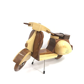 Mô hình xe vespa gỗ (loại 2)