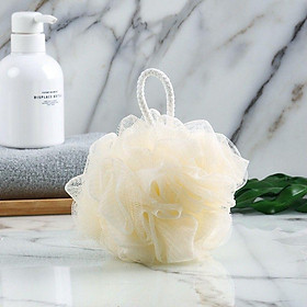 Bông tắm tạo bọt bằng Nylon màu trơn dễ thương