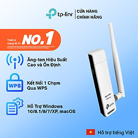 Mua  Hỏa Tốc  Bộ Chuyển Đổi USB Wifi TP-Lin TL-WN722N Chuẩn N 150Mbps