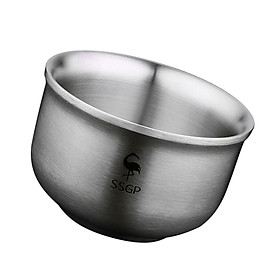 Double Wall Insulated Stainless Steel Rice Bowl Noodle Bowl Kids 10.5cm