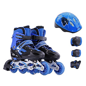 Bộ Giày Trượt Patin Đại Nam Sport T20096 Bánh  Phát Sáng + Kèm bảo hộ (Chân,tay, mũ bảo hiểm)