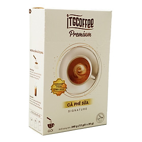 Cà phê sữa hòa tan Signature - ITGCOFFEE PREMIUM - Hộp 240g (12 gói x 20g)