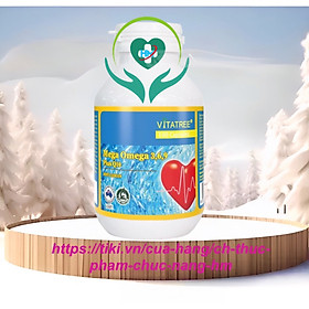 Viên uống Vitatree Mega Omega 369 plus Q10, Lọ 100v, bổ sung dưỡng chất cho mắt, não, tim mạch