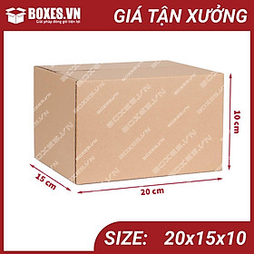 Mua 20x15x10 Combo 100 hộp Carton đóng gói hàng giá tại xưởng