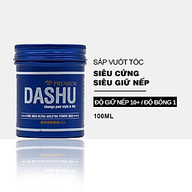 Sáp vuốt tóc nam DASHU For Men Premium Ultra Holding Power Siêu cứng Siêu giữ nếp 100ml JN-SAP01