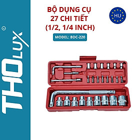 Mua Bộ dụng cụ 27 chi tiết (1/2  1/4 inch) BDC-220 Tholux