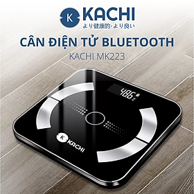 Hình ảnh Cân điện tử bluetooth phân tích chỉ số cơ thể Kachi MK223 - Màu đen - Hàng chính hãng