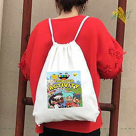 BALO MINI TOCA BOCA LIFE AOMIVN DÂY RÚT ĐEO VAI 33x38cm NHỎ XINH UNISEX CHẤT CANVAS CUTE TIỆN ÍCH DU LỊCH DẠO PHỐ