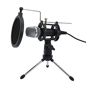 Mini Condenser Microphone PC Microphone 3.5mm Plug and Play Home Studio Podcast Vocal Recording Microphones with Mini