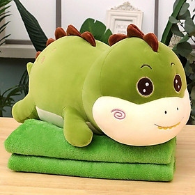 Mua GỐI TẶNG KÈM MỀM HÌNH KHỦNG LONG XANH 60CM MỀN 1*1M6