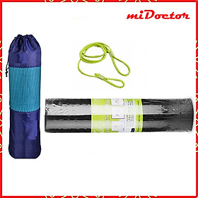 Thảm Tập YoGa Dày 8mm miDoctor + Bao Thảm Tập Yoga + Dây Thảm Tập Yoga (Túi, Dây Giao Màu Ngẫu Nhiên)