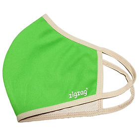 Khẩu trang chống nắng 2 lớp UPF50+ Zigzag MAS010 - M (lớn) - Xanh lá