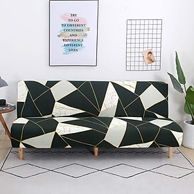 Bọc ghế sofa không tay 3 chỗ bọc ghế dài 3 chỗ Tấm bảo vệ ghế sofa gấp toàn bộ, Khăn trải giường chống trượt họa tiết hình học phổ quát 190-210cm