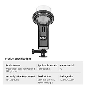 Waterproof Case Housing Case for DJJ Pocket 2 Protective Diving Camera