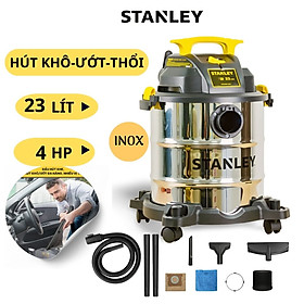 Máy hút bụi khô và ướt Stanley SL19116 công suất 3000W dung tích 23 lít -Hàng chính hãng