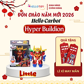 Đồ chơi Robot Little Hyper Buildion - Hello Carbot HC-F-004SD Nhựa PVC 120*72*130mm cho trẻ em trên 37 tháng - Hello Toy