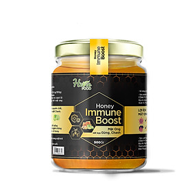 Mật ong chiết xuất Chanh Gừng 500g Immuneboost HeVieFood