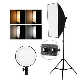 Studio Photography Softbox LED Light Kit Including 20*28 Inches Softboxes 45W Bi-color Temperature 2700K/5500K Dimmable