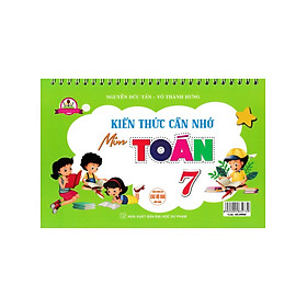 Bộ Lịch Kiến Thức Cần Nhớ Môn Toán Cấp II (Dùng Chung Các Bộ SGK Hiện Hành) - HA