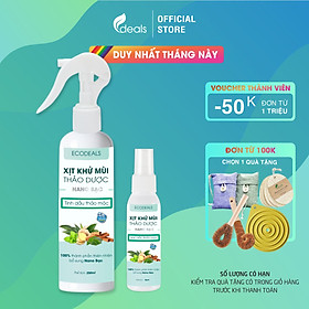 Mua Xịt Khử mùi Kháng khuẩn thảo dược công nghệ Nano Bạc ECODEALS - Tinh dầu Thảo mộc