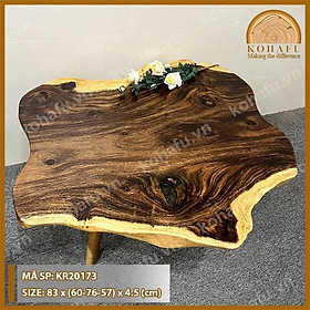 Mua MẶT BÀN SOFA GỖ ME TÂY KIỂU TỰ NHIÊN ĐỘC LẠ KR20173-175