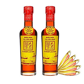 Nước Mắm Tĩn Cá Cơm Vàng Ruột Đỏ Độ Đạm 60N Chai Thuỷ Tinh 250ml/chai Nước Mắm Truyền Thống