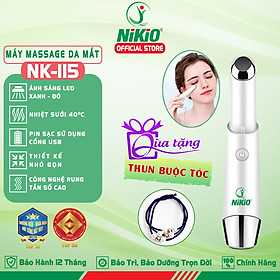 Bút Massage Mắt, Máy Mát Xa Môi Nhiệt Nóng Nikio NK-115 - Giảm Nếp Nhăn Và Thâm Quầng Mắt, Mỏi Mắt Hiệu Quả